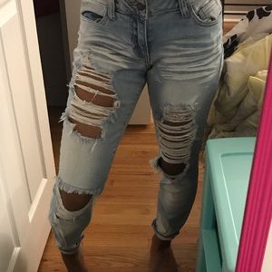 Ankle light wash jeans